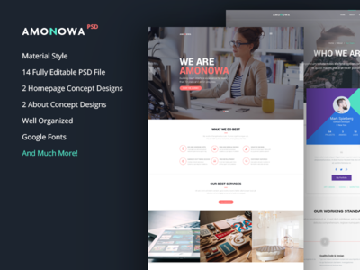 Amonowa PSD Template