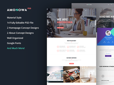 Amonowa PSD Template