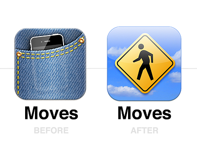 Moves app icon redesign app iphone redesign sky