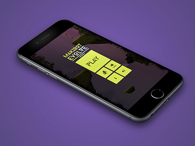 Mobile Game UI Menu app design game interface iphone makibot menu play screen screenshot ui
