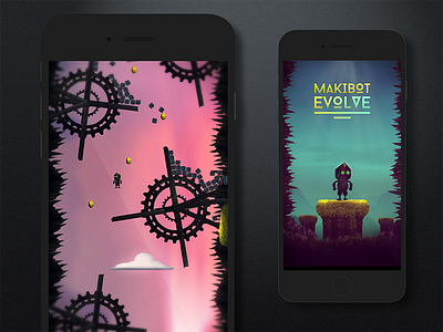 Makibot Evolve Screenshots art fantasy game gaming ios ipad iphone makibot mobile game platform game poster