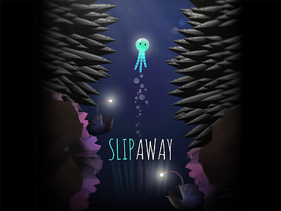 Slip Away Game Promo app art beautiful game game ios ipad iphone game mobile game ocean slip away