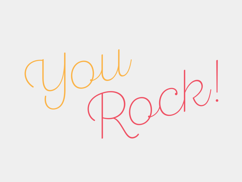 You Rock rock thanks you