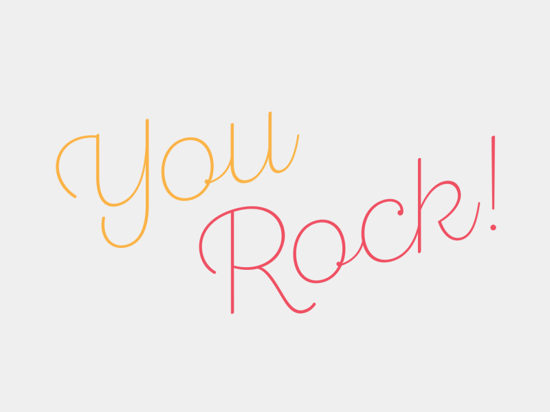 You Rock by Megan Raffa on Dribbble