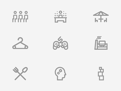 Wayfinding icons creogram icons interior office patio pictograms playstation start up ui wayfinding