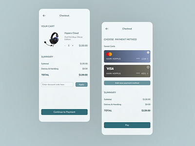 Daily UI 002: Credit Card Checkout app cart challenge checkout credit card daily dailyui mobile monochromatic payment simple ui ux