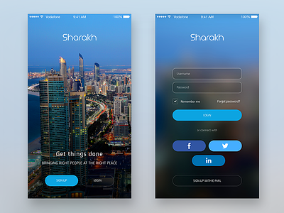 Sharakh - Service app design dubai e3mal middle eastern sharakh uae ui ux