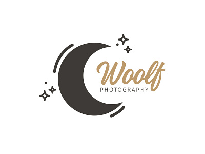 Woolf Photography logo moon photo photography star woolf