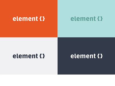 ElementCSS Logo brand color color palette color scheme css element elementcss identity logo logo design