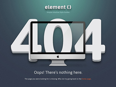 ElementCSS 404 Page