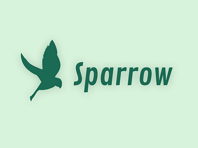 Sparrow logo branding graphic design logo logo design simple