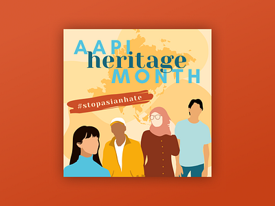 AAPI heritage social media post graphic design