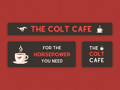 Colt Cafe Branding Kiosk Panels Vinyl Wrapping