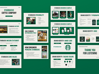 Starbucks Branding Case Study Project Presentation Slide Deck