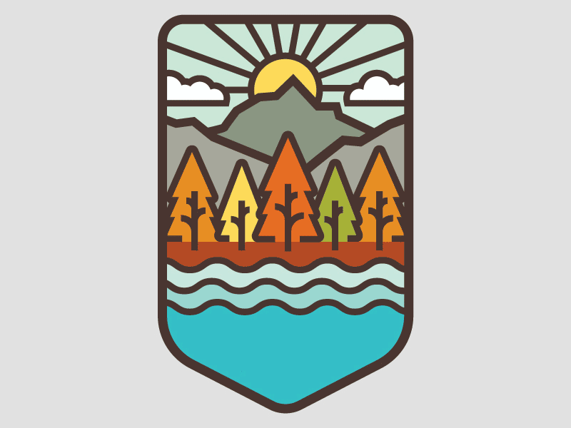 Pure Adirondack Seasons Badges