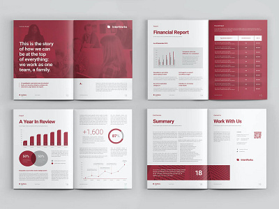 Annual Report annual report booklet branding company company profile corporate design editorial layout print report