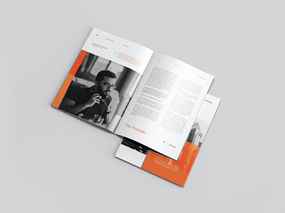 Company Profile booklet branding company profile editorial layout print