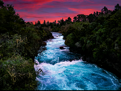 Huka Falls photo editing photography photoshop