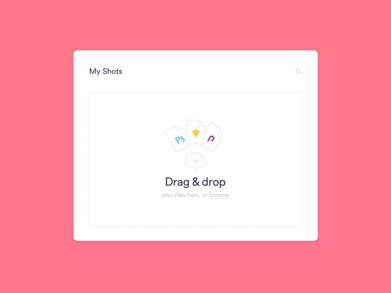 Daily UI Day 031 File Upload 031 and animation dailyui drag drop file flat principle sketch upload