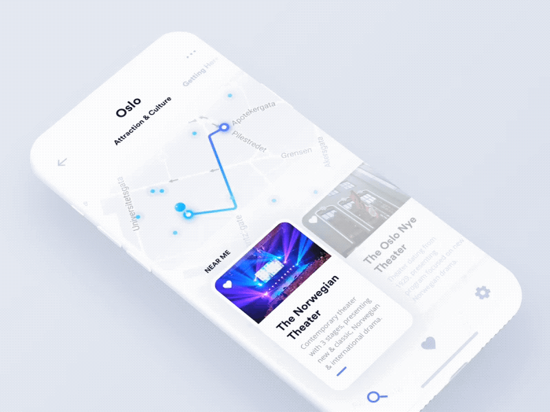 Travel Planner - WeeklyUI Challenge S02/W03 aftereffects animation gif interaction iphonex map mobile planner principle route travel ui