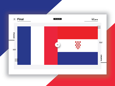 Fifa Worldcup Final Infographic UI croatia fifa final football france infographics minimal soccer ui uiux webdesign worldcup