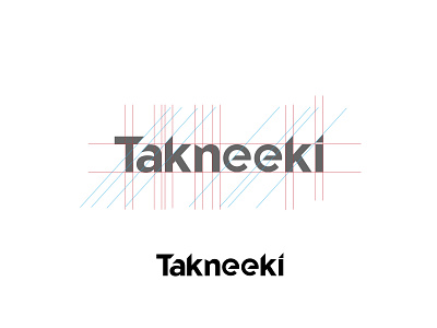 Loge design Takneeki branding concept logo geometic logo logo design logo type technology typography