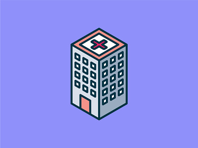 Isometric Hospital Icon