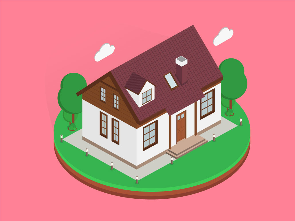 Isometric Lotus House by Blagica Poposka on Dribbble