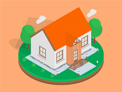 Isometric Orange House