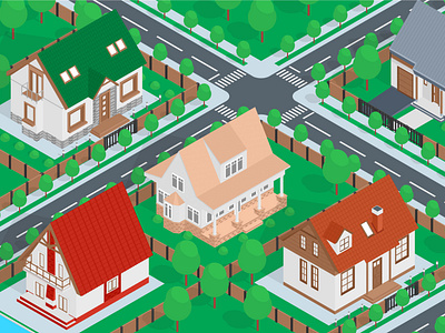 Isometric Combo Houses Map