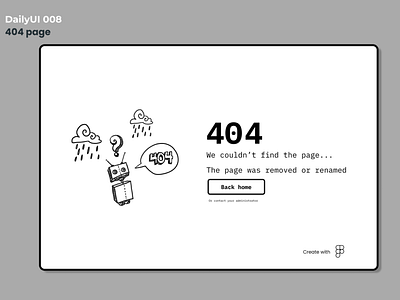 Daily UI 008 - 404 Page
