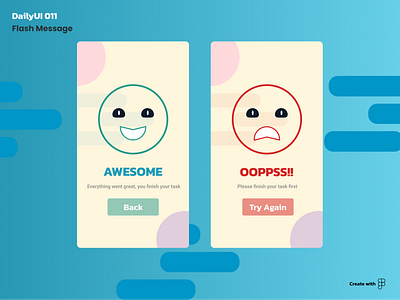 Daily UI 011 - Flash Message