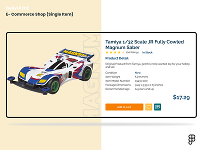 Daily UI 011 - E- Commerce Shop (Single item)