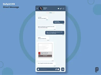 Daily UI 013 - Direct Messaging app branding daily ui design graphic design illustration logo typography ui vector