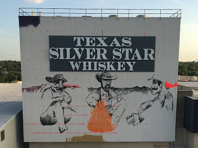 Trinity River Distillery Mural fortwroth mural texas