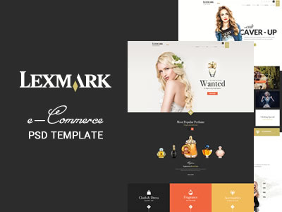 Lexmark - eCommerce PSD Template ecommerce online shop psd psd template themes