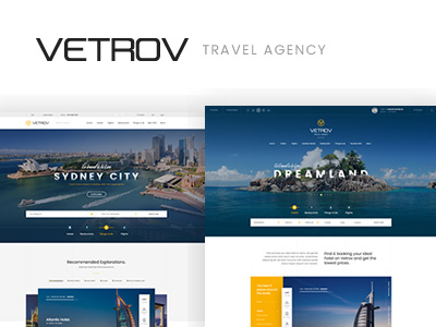 Vetrov - Hotel, Tours & Travels PSD Template booking cruises deals flights holidays hotel booking hotels online booking rent a car search travel vacations