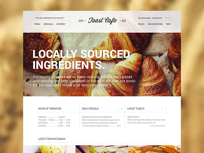 Toast Cafe cafe web design web site webdesign website wordpress wordpress theme