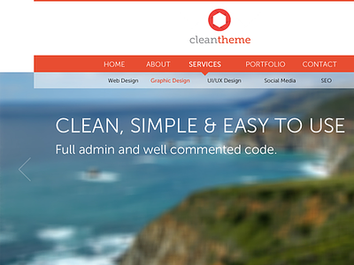 Wordpress theme v1 clean design minimal navigation web web design webdesign wordpress