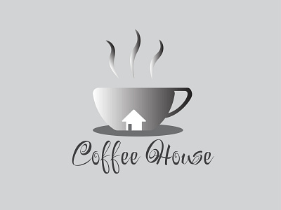 Coffee House Logo branding coffee design drink graphic design house icon illustration logo typography vector