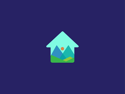 Mountain House branding design graphic design house icon illustration logo mountain ui vector