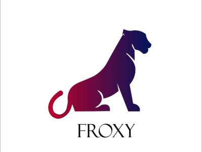 FROXY 3d logo fox logo lion logo logo design modern logo