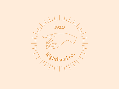 RIGHTHAND CO. Elegant Logo for Cosmetics Brand