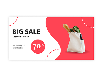 Advertisement Banner Vector for Shopping Store