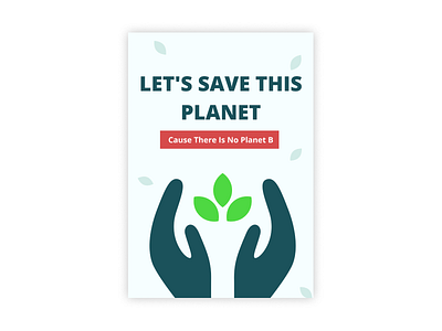 SAVE THE PLANET POSTER Vector for Climate Action advertisement branding canva climate design ecology poster