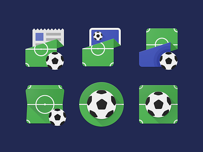 Soccer Material Icons app app icon logo material design soccer ui