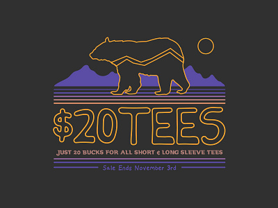 Tribal Bear $20 Tees adventure bear california colorado denver explore mountains north carolina outdoors van vw