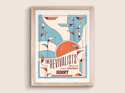 My poster for XRT'S Revivalists show at Tivoli Theatre. design illustration poster screen print vector