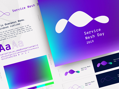 Service Mesh Day Logo Design animation branding design gradients guidelines illustration logo mesh motion styleguide typography