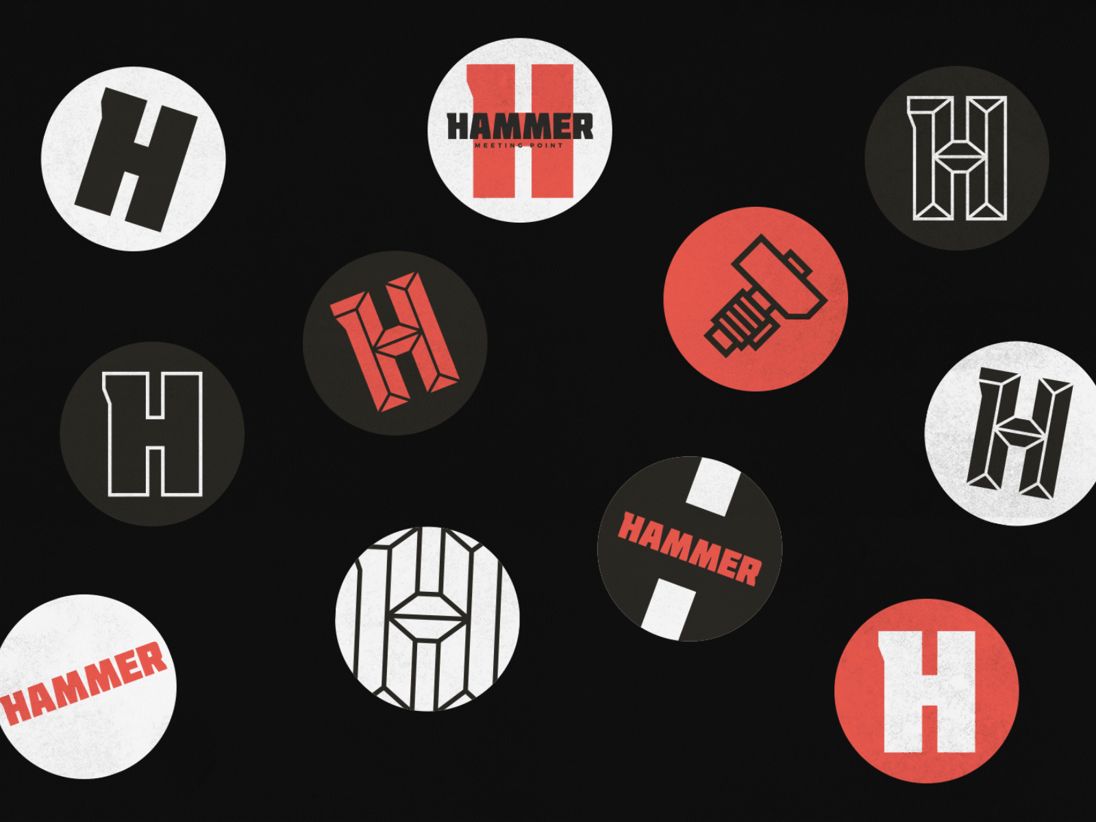 H symbol animation brand branding coasters craft craftbeer design h logo mark typography vector